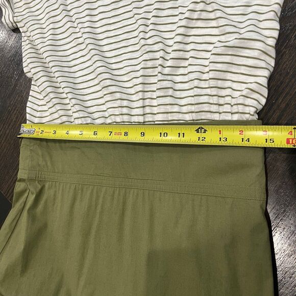 Veronica‎ Beard Trail Striped Tiered Midi Dress Women’s Medium Pima Cotton - Picture 8 of 9